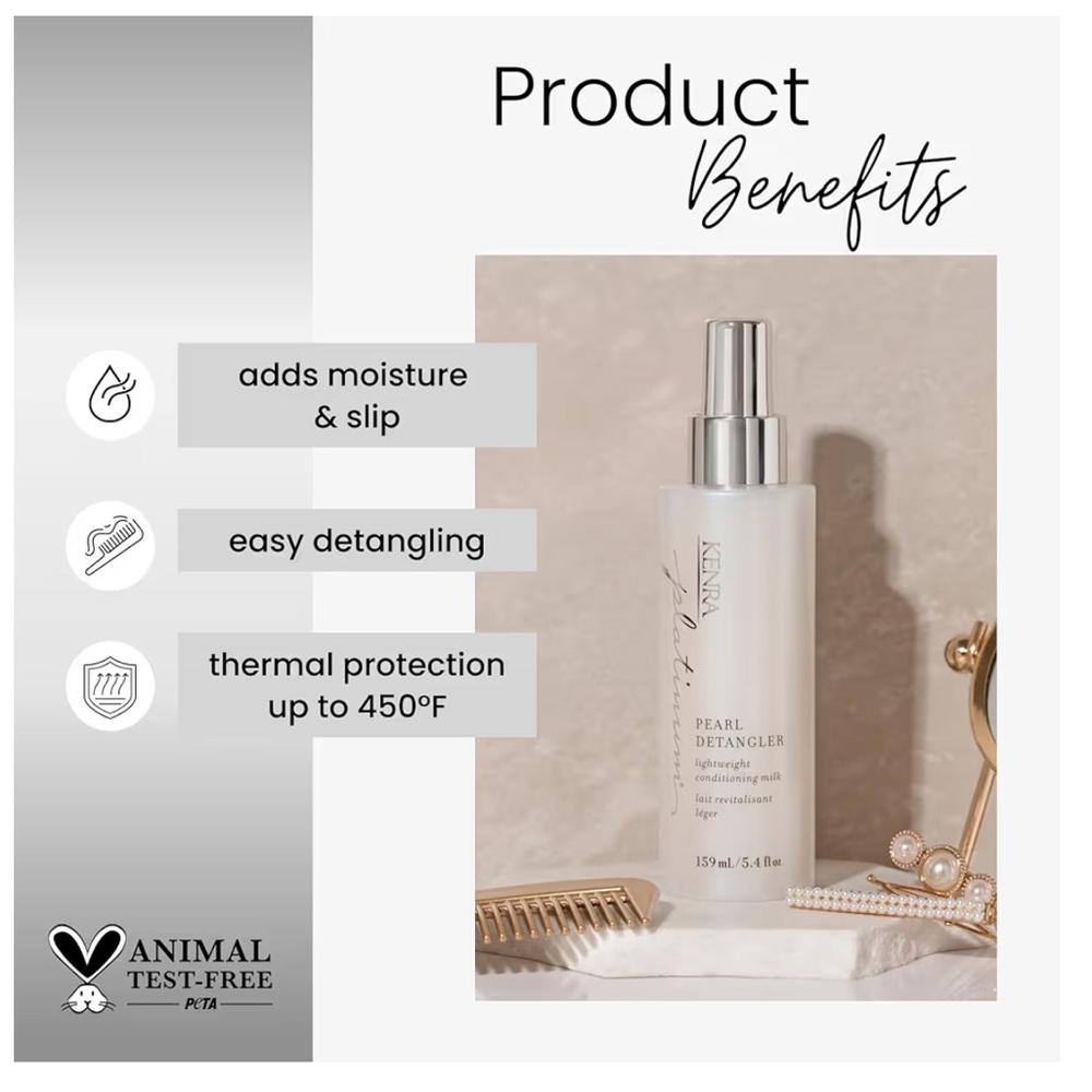 Kenra Platinum Pearl Detangler | Lightweight Conditioning Milk NEW